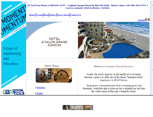 Tablet Screenshot of hotelavalongrandcancun.com
